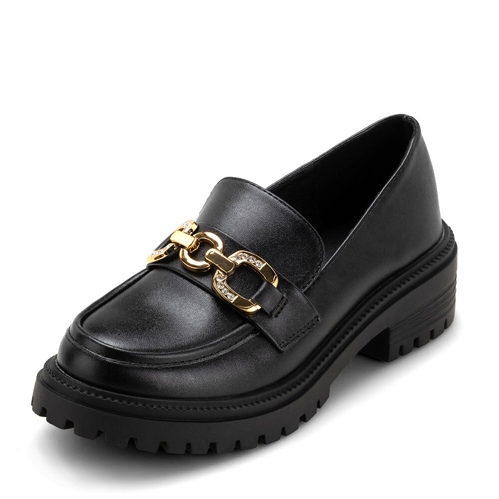 Zapato Taco Casual Eco Cuero Mujer Negro Weide Jn20 image number 2.0