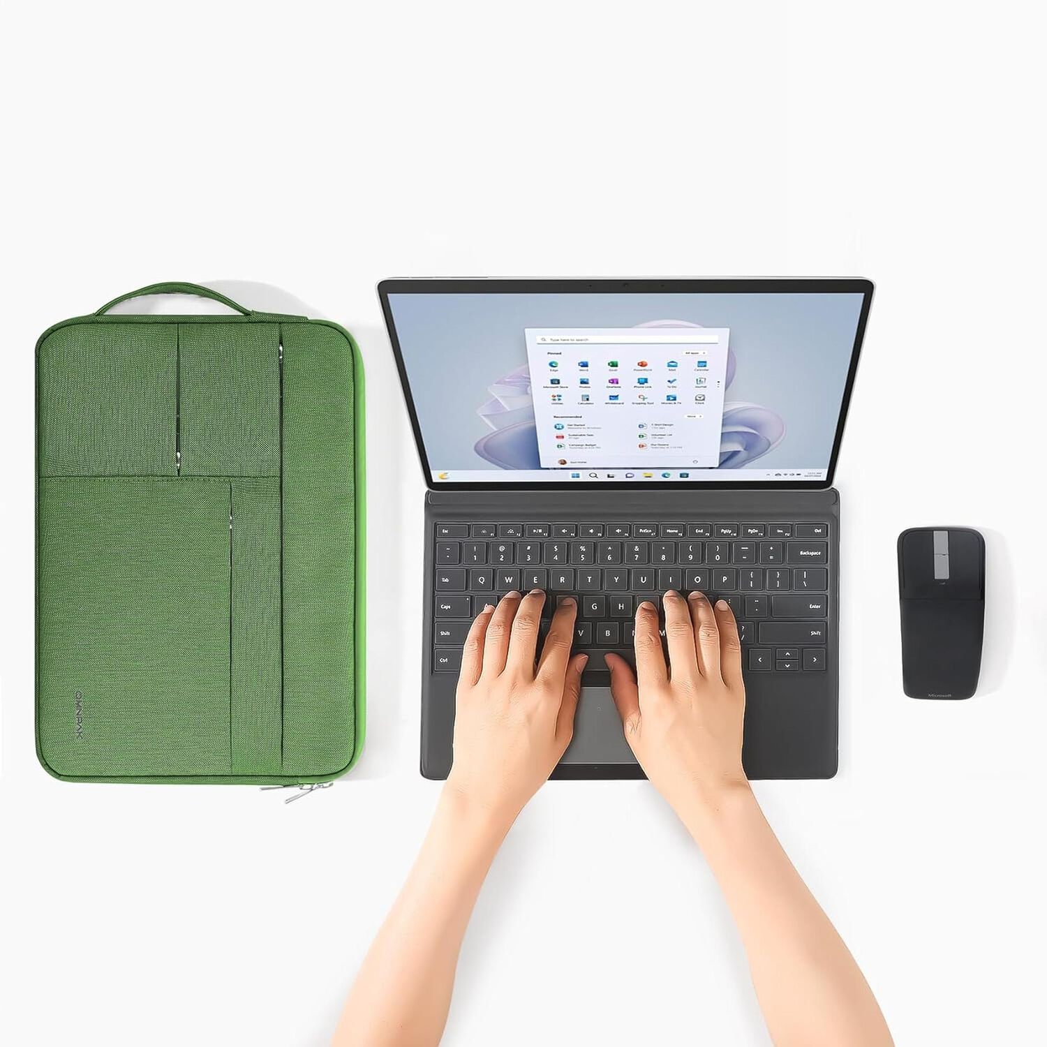 Funda Para Port&aacute;til Omnpak De 13 Pulgadas, Para Surface Pro 9/8/x/7+/7/6/5/4/3 Verde image number 3.0