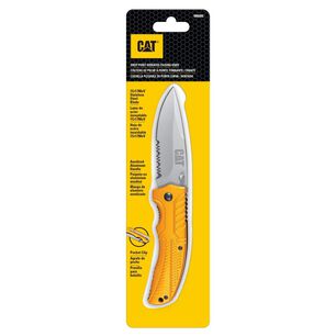 Cuchillo Navaja Plegable Cat 980006 Punta Curva/dentada