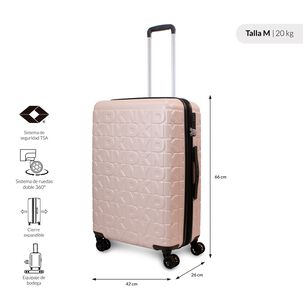 Maleta Mediana Donna Karan Meghan 20k Rosada Dkny