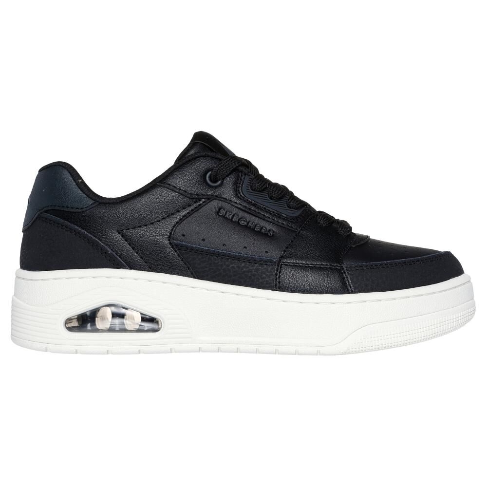 Zapatilla Urbana Mujer Skechers Uno Court - Courted Style Negro image number 1.0