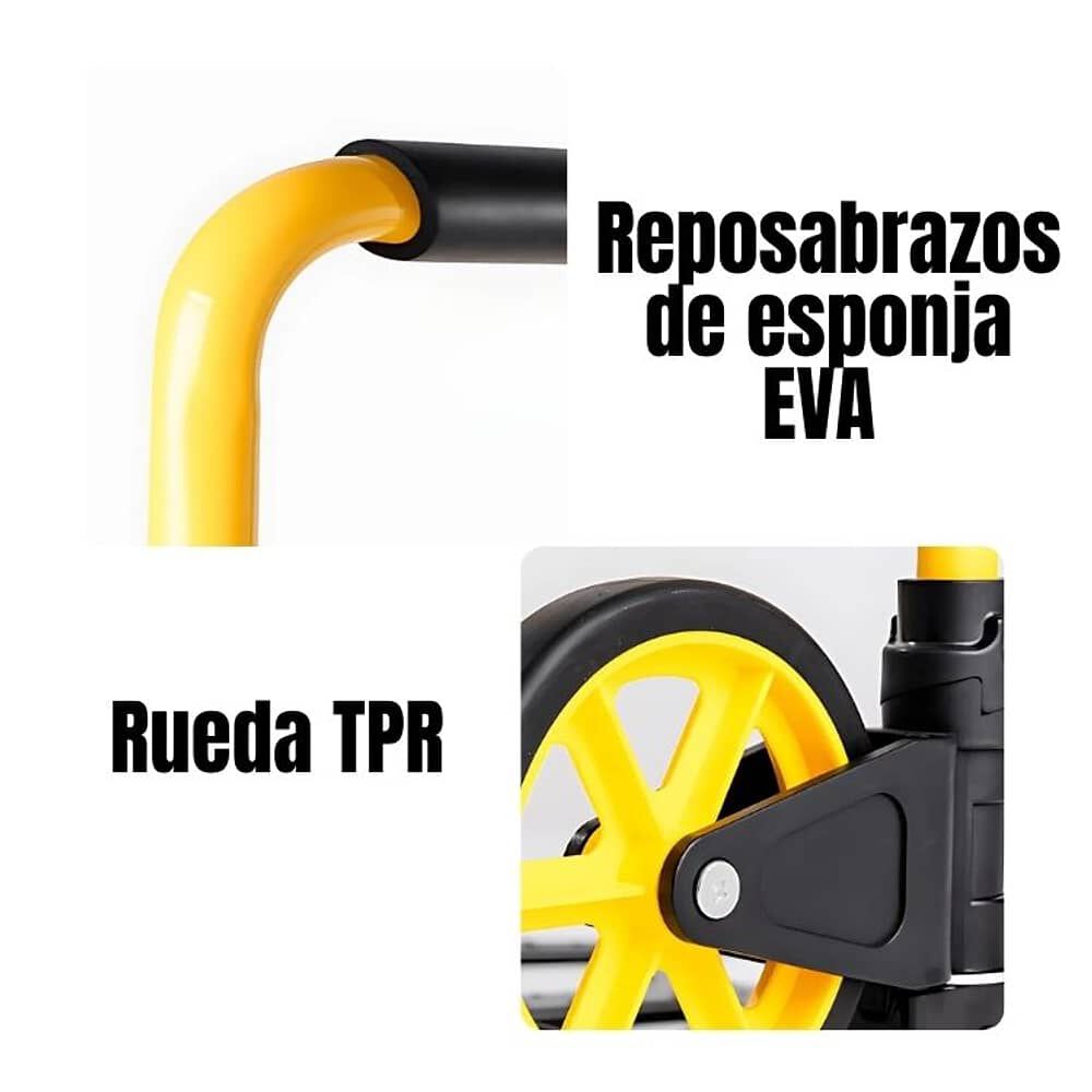 Carretilla De Carga Yegua Plegable Extensible Soporte 80 Kg image number 4.0