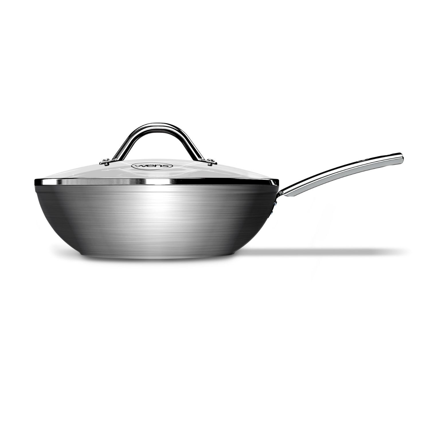 Wok Wens Hard Anonized 28cm Acero Inoxidable Tapa De Vidrio image number 2.0