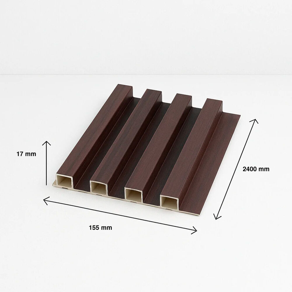 Pack De 16 Revestimientos Siding Wpc Interior Color Chocolate image number 3.0