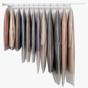 12 Bolsas Transparentes Cubre Trajes Colgar Closet 60*120cm