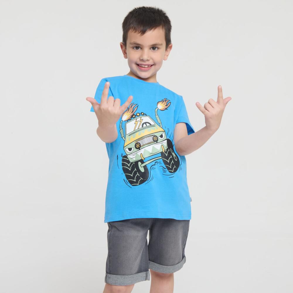 Polera Manga Corta Cuello Redondo Niño Topsis image number 0.0