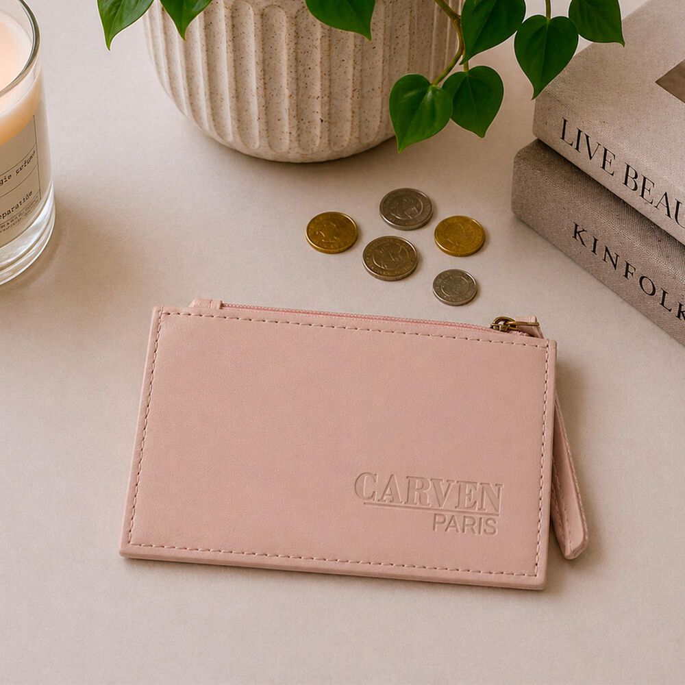 Tarjetero Billetera Mujer Con Monedero Suny Rosado Carven Paris image number 0.0
