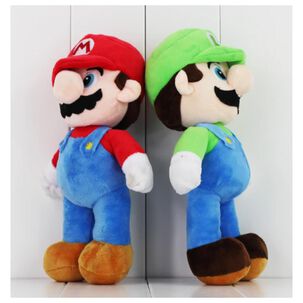 Juguete Pack 2 Peluches Mario Y Luiggi 28cm Infantil