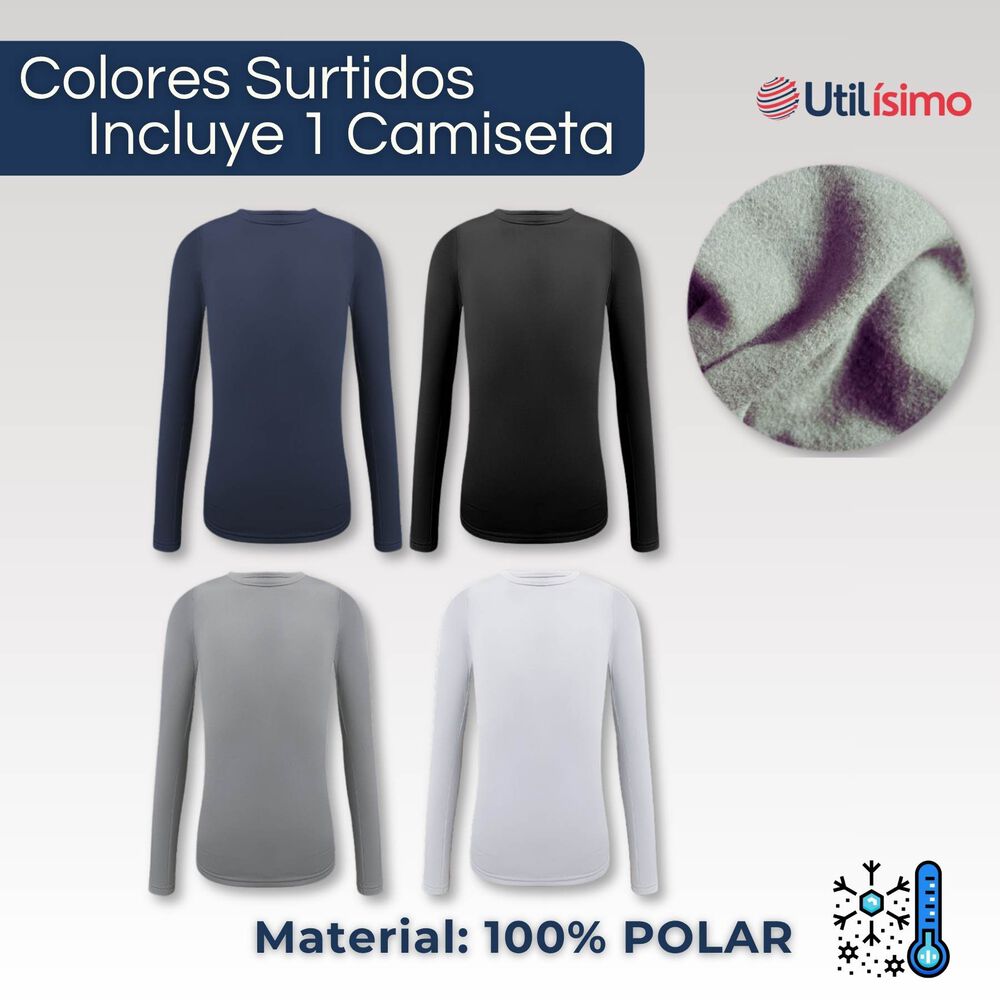 Camiseta Polera Beatle Polar Ni&ntilde;o Primera Capa Manga Larga Surtido image number 1.0