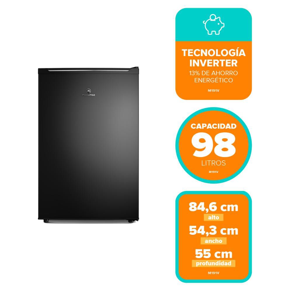 Freezer Vertical Mademsa M-191v / Fr&iacute;o Directo / 98 Litros / C image number 2.0