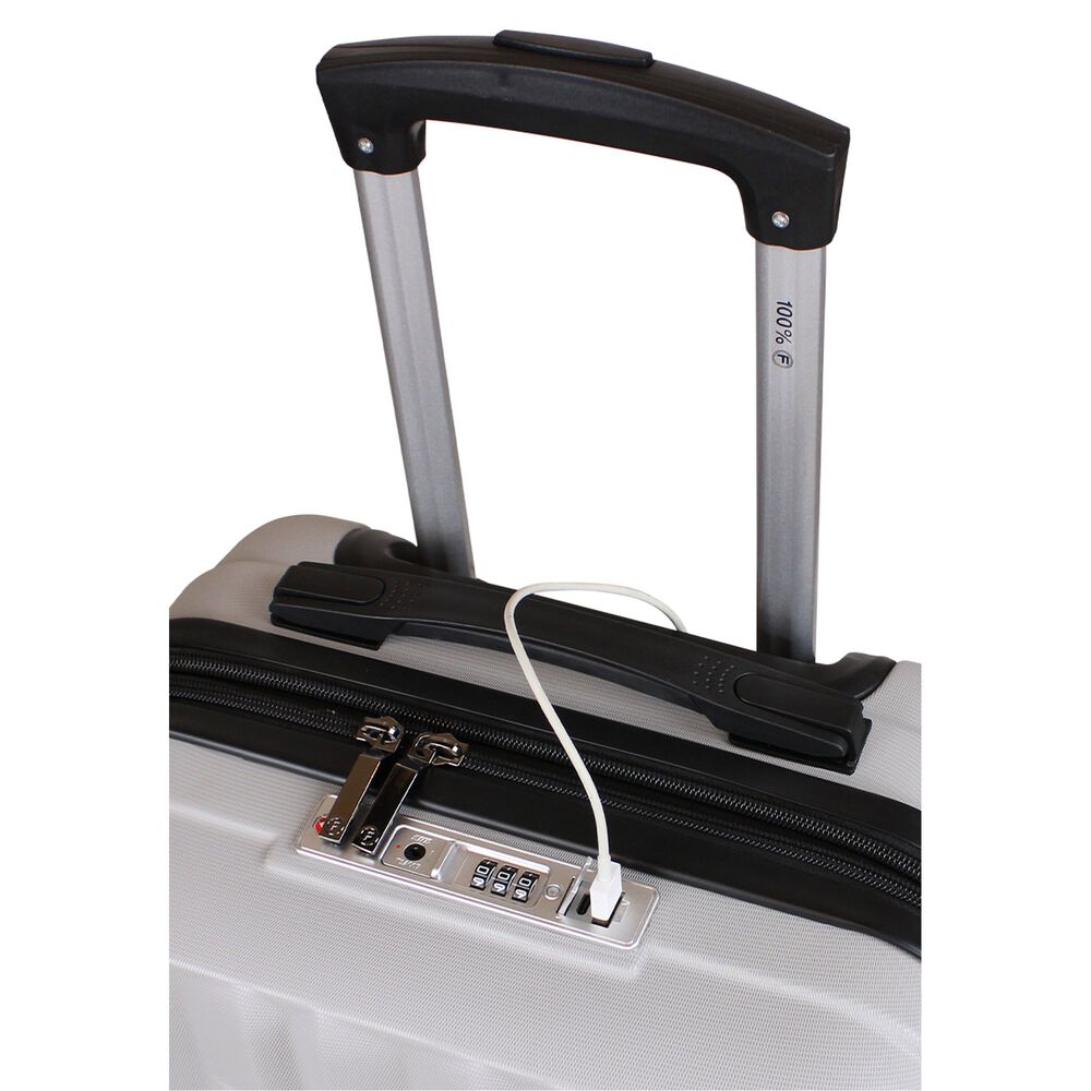 Pack Maleta Cabina Con Usb Flip Gris 10kg + Neceser Spark Fila image number 7.0
