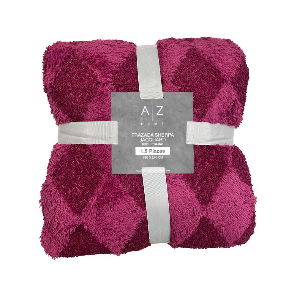 Frazada Sherpa Azhome Jacquard / 1.5 Plazas image number 1.0