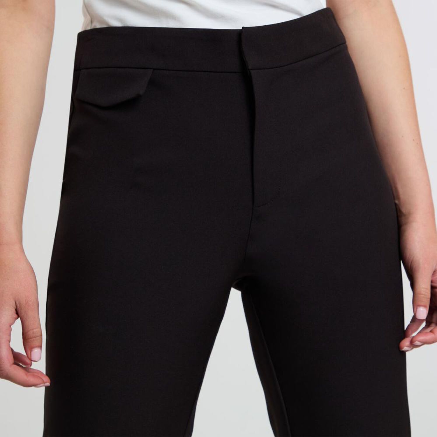 Pantal&oacute;n De Vestir Moda Tiro Medio Recto Mujer Rolly Go image number 4.0