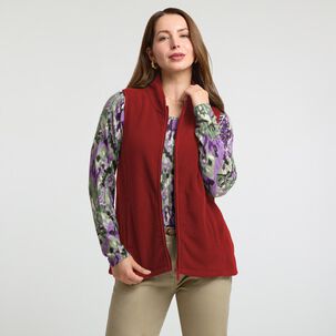 Polerón Regular Sin Manga Cuello Alto Mujer Geeps