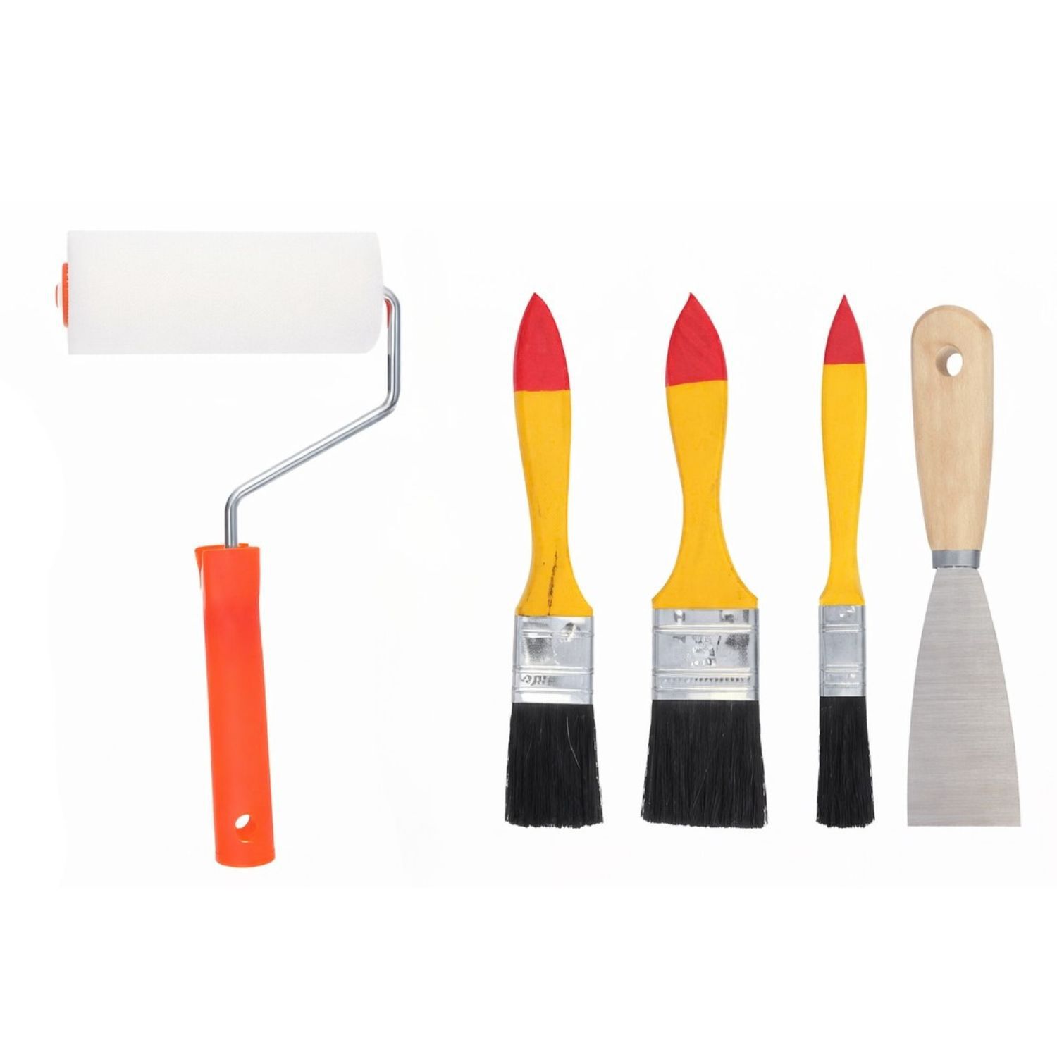 Kit Basico Para Pintar Brocha Rodillo Espatula Construcci&oacute;n image number 3.0