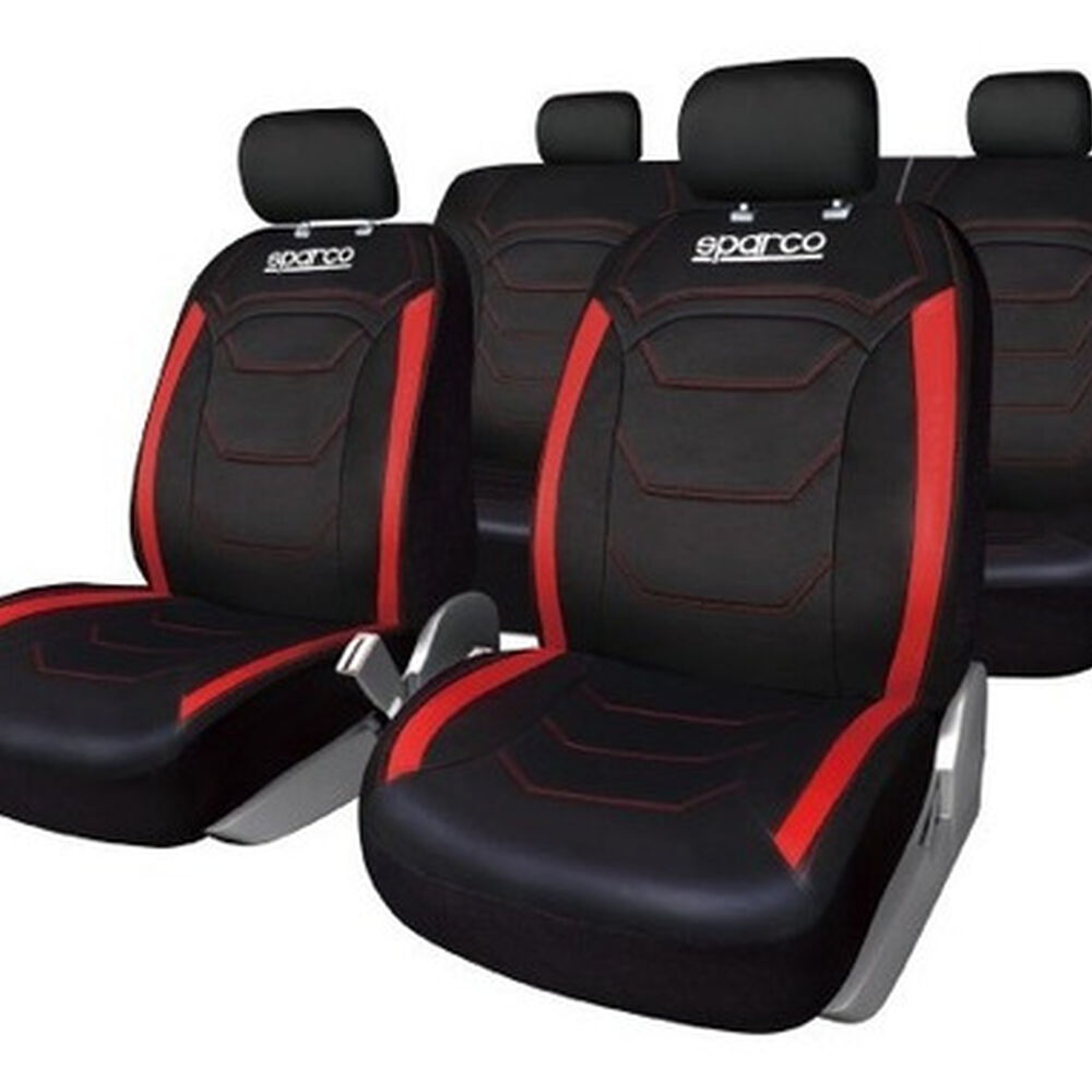 Fundas Cubreasiento Sparco Universal Negro Poliester 406- Sp image number 0.0