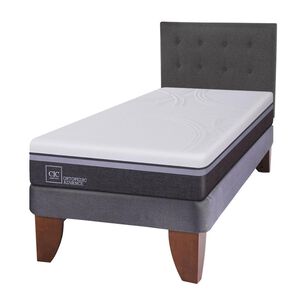 Cama Europea Cic Ortopedic Advance / 1.5 Plazas / Base Normal + Respaldo
