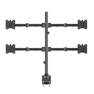 Soporte De Alta Carga Para 4 Monitores 17"~35" 60kg 360 Brasforma - Sbrm741