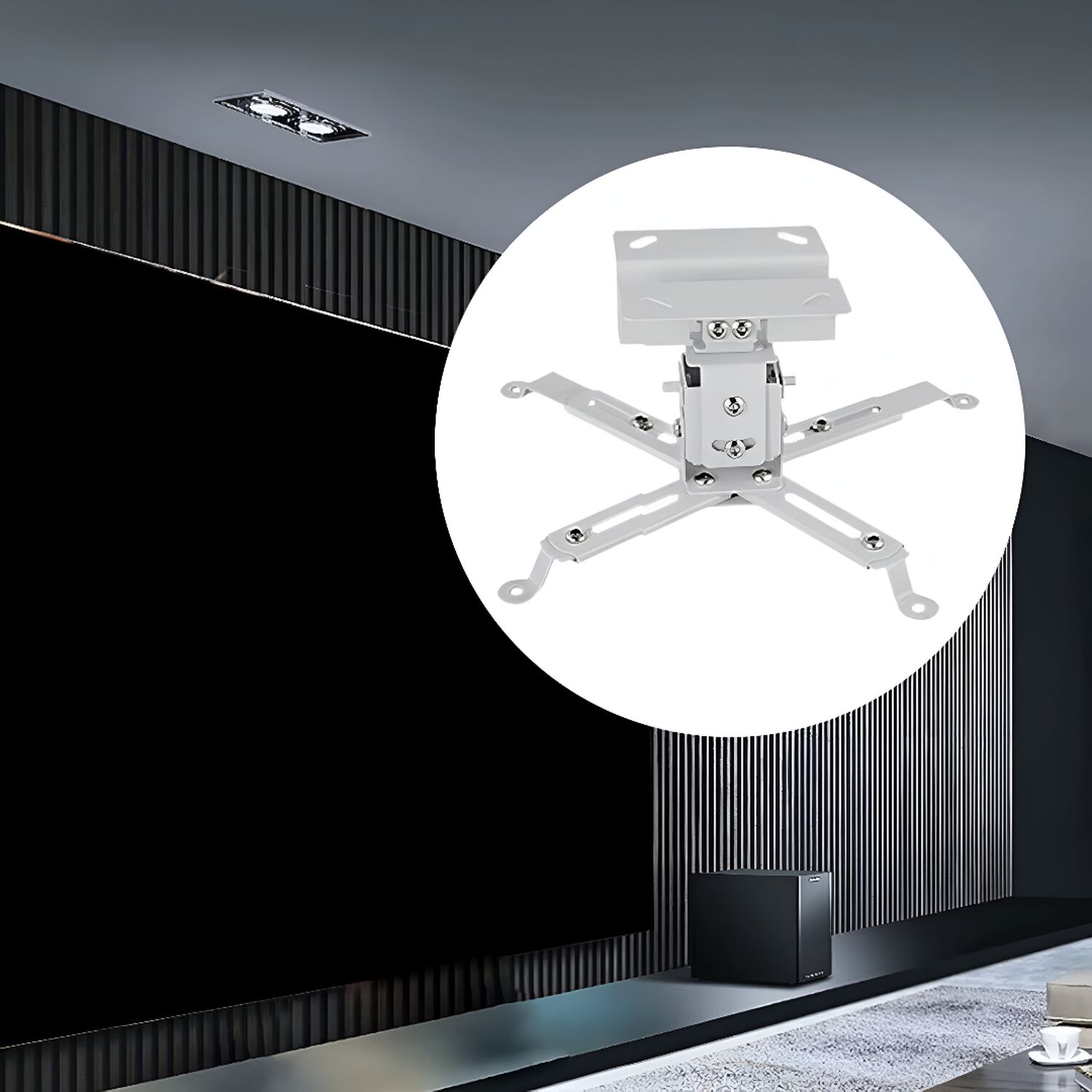 Soporte De Techo Para Proyector 20 Kg Max Ultra Compacto T70 image number 4.0