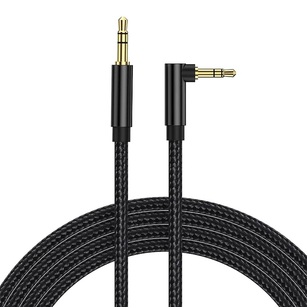 Cable De Audio Premium 1x1 Jack 3.5mm Acordonado 3mt image number 0.0
