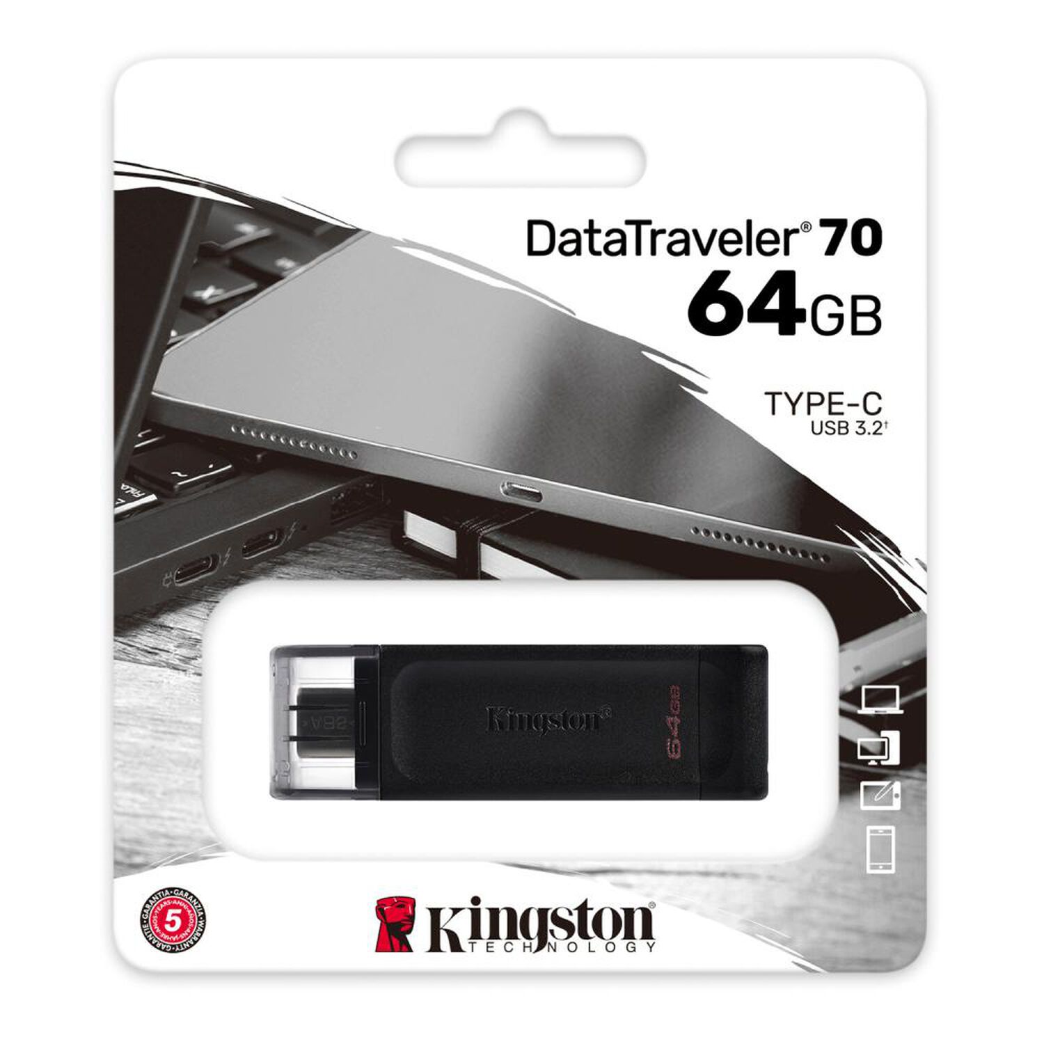 Pendrive Kingston DT70 64 GB image number 1.0