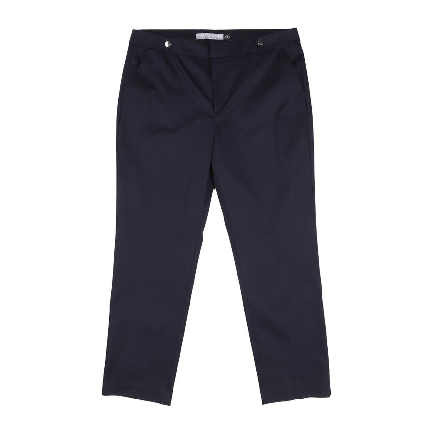 Pantal&oacute;n Cl&aacute;sico Con Bolsillos Tiro Medio Regular Mujer Lesage image number 0.0