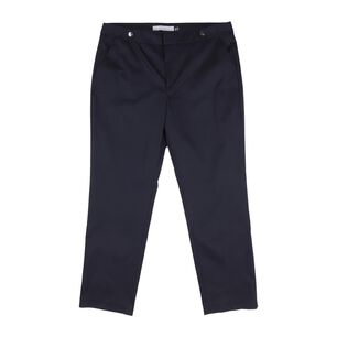Pantalón Clásico Con Bolsillos Tiro Medio Regular Mujer Lesage
