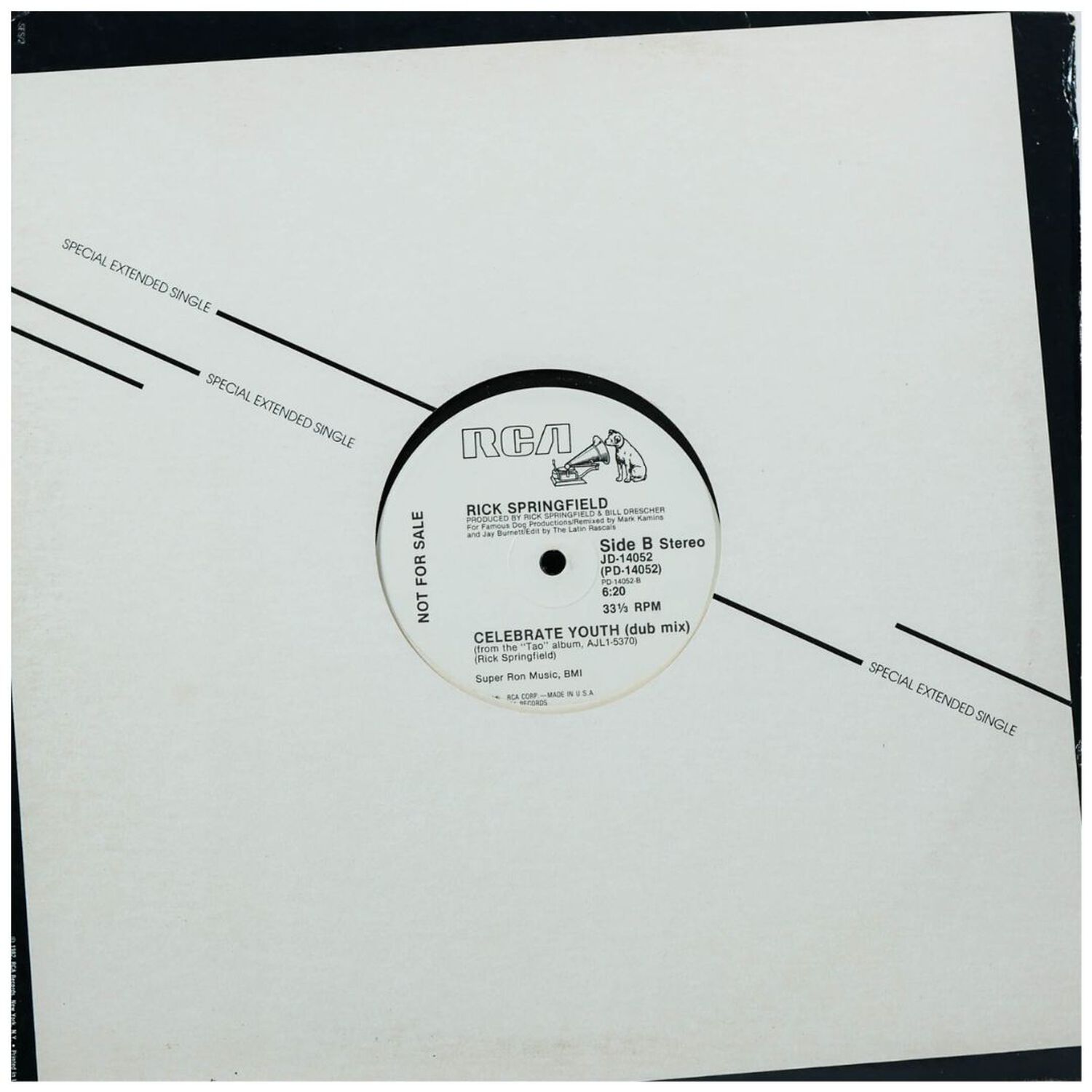 Rick Springfield - Celebrate Youth | 12" Maxi Single Usado image number 1.0