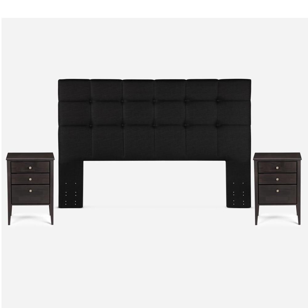 Cama Europea Rosen New Style 6 / King / Base Dividida + Set De Maderas image number 2.0