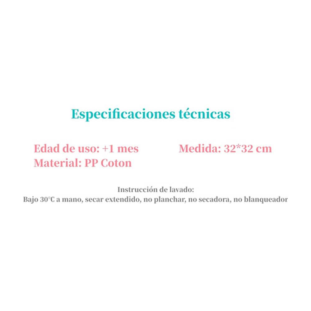 Peluche De Apego Sensorial Algod&oacute;n Elefante Lubabycas image number 16.0