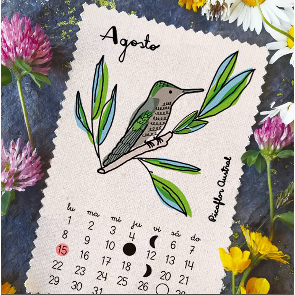 Calendario 2022 Aves Pajarito De Mimbre image number 8.0