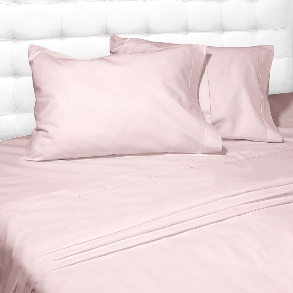 Sabana Andes 144 Hilos Lisa Rosa 1 Plaza image number 1.0