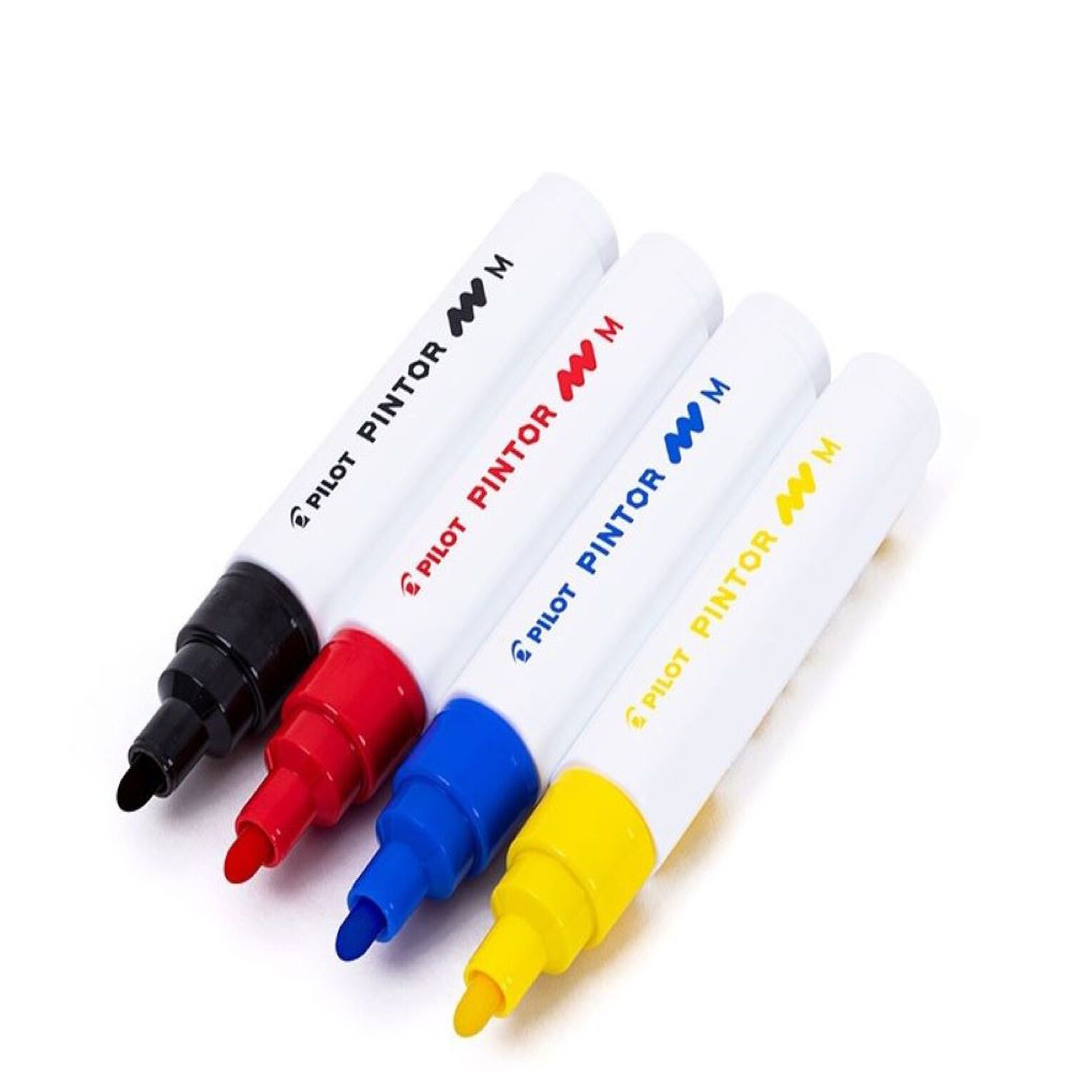 Pintor Set Negro, Rojo, Azul, Amarillo Punta Media image number 0.0