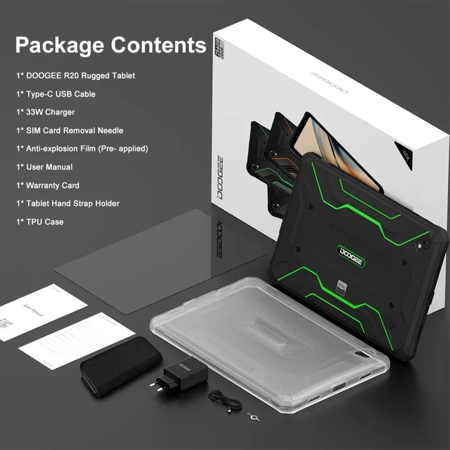 Tablet 4g Rugged Resistente Doogee R20 - Ip68 Militar / Resiste Polvo, Golpes Y Agua image number 8.0
