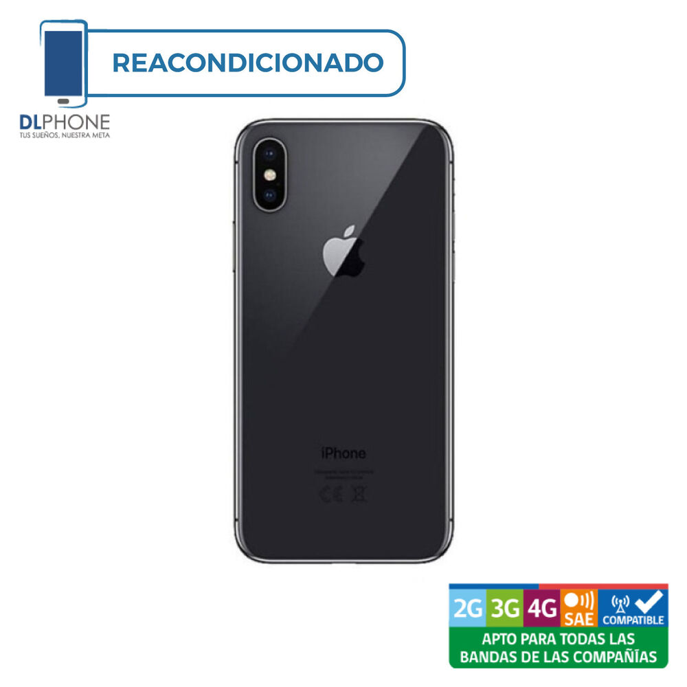  Iphone X 256gb Negro Reacondicionado image number 1.0