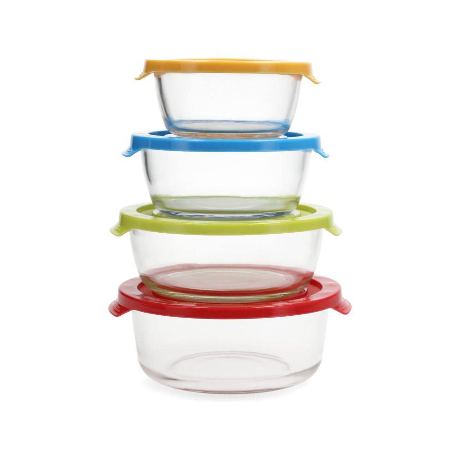 Set De Contenedores Con Tapa Casaideal 4 Colores / 4 Piezas image number 0.0
