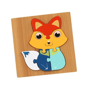 Puzzle Rompecabeza De Madera Encaje Didactico 15x15cm Ni&ntilde;os Tortuga