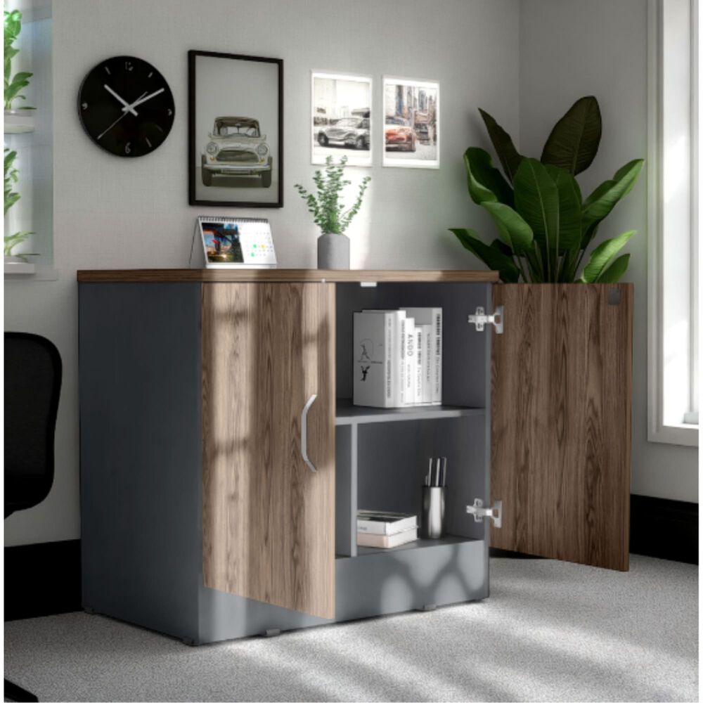 Buffet 2 Puertas Fm-002o Caf&eacute; Oscuro Y Negro image number 7.0