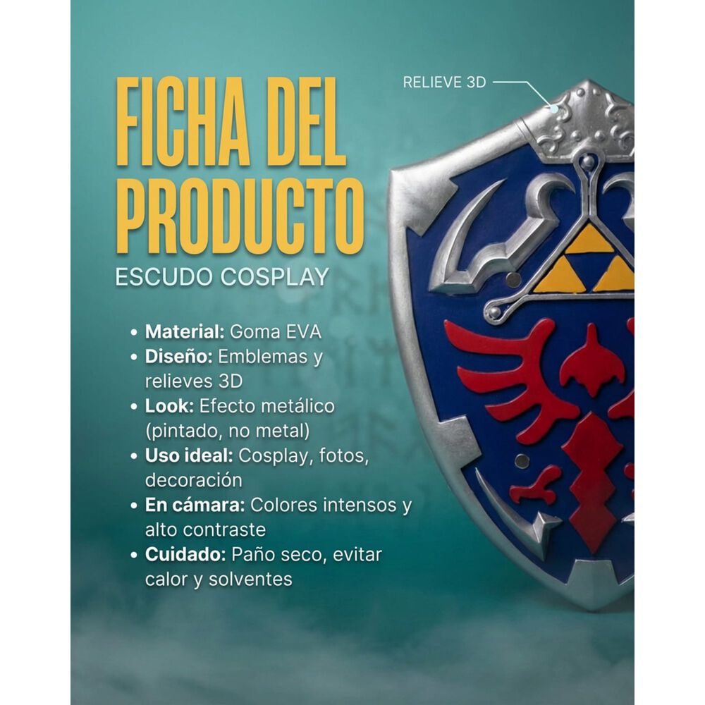 Escudo Cosplay Link The Legend Of Zelda image number 2.0