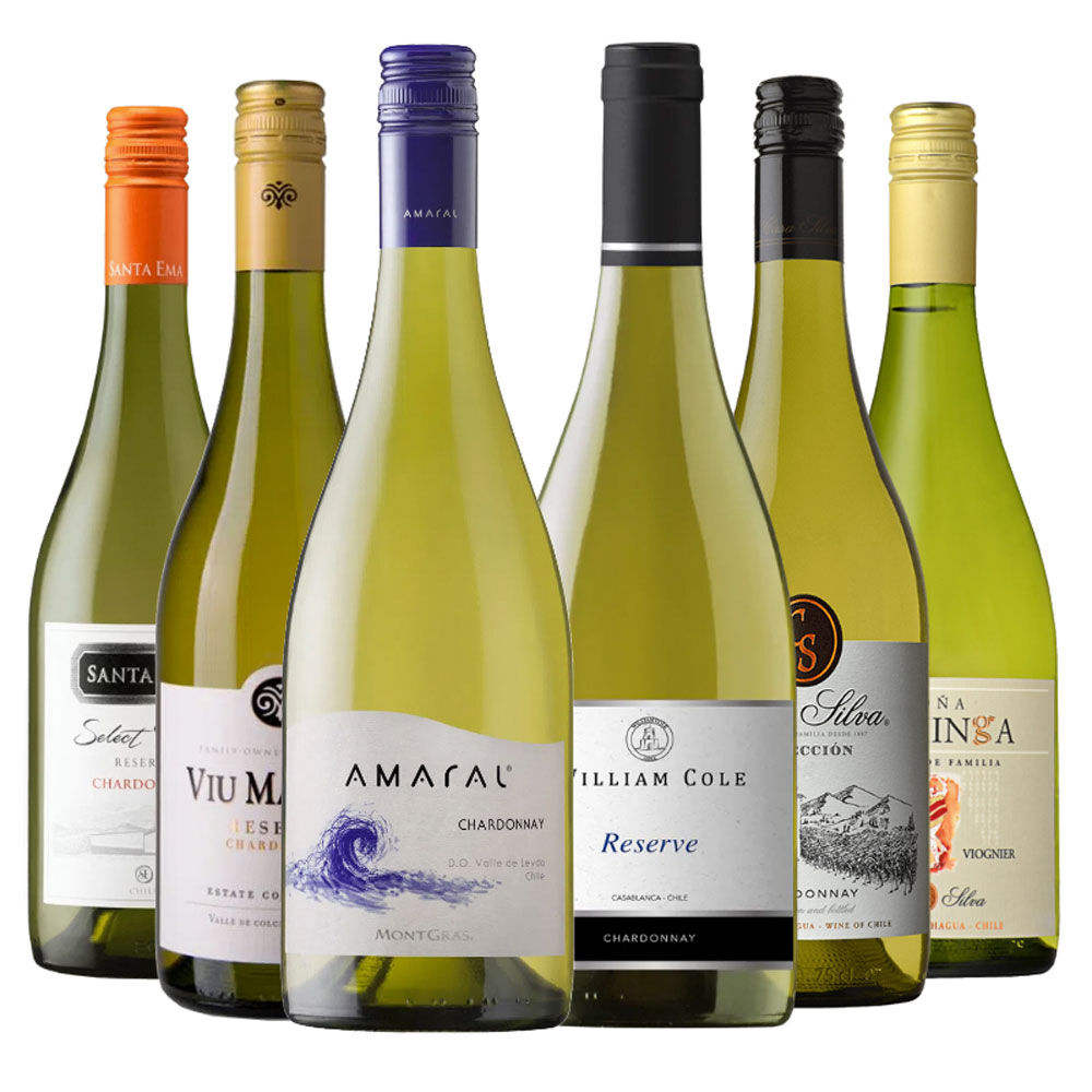 6 Vinos Mix Plus Reserva Chardonnay image number 0.0