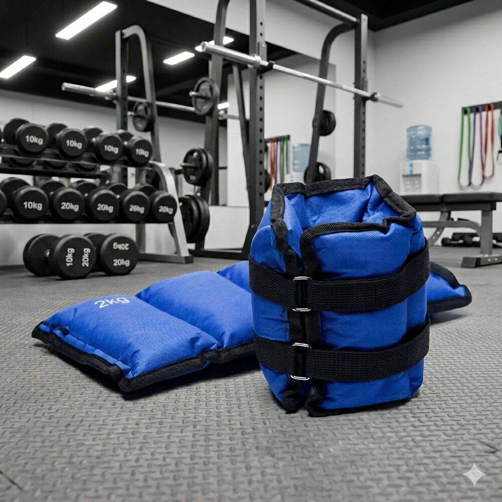 Pesas Tobilleras Mu&ntilde;ecas Ajustables 2kg Fitness Ejercicio image number 7.0