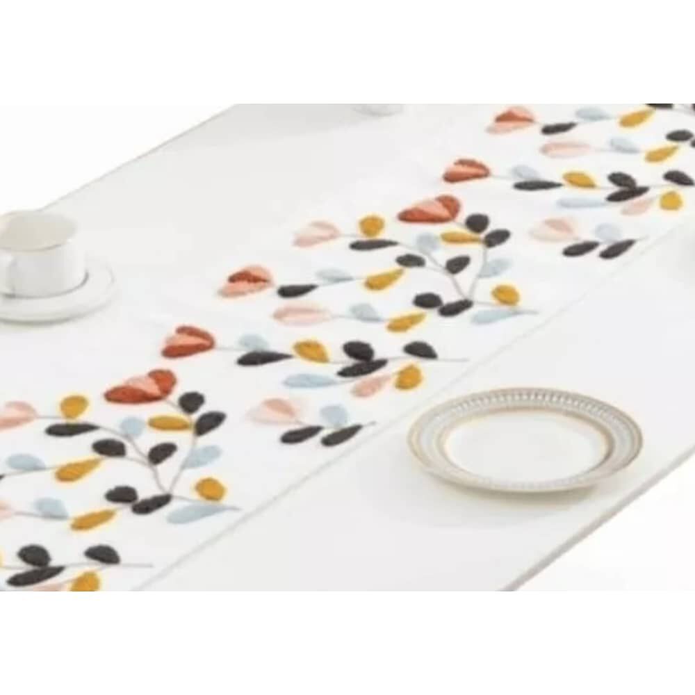 Camino De Mesa Bordado 32x180cm Corredor De Poliester image number 2.0