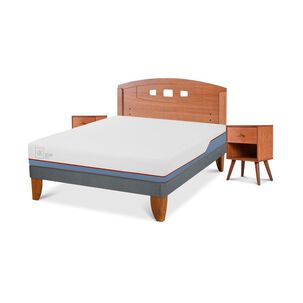 Cama Europea Cic Excellence Plus / 2 Plazas / Base Normal + Set De Maderas