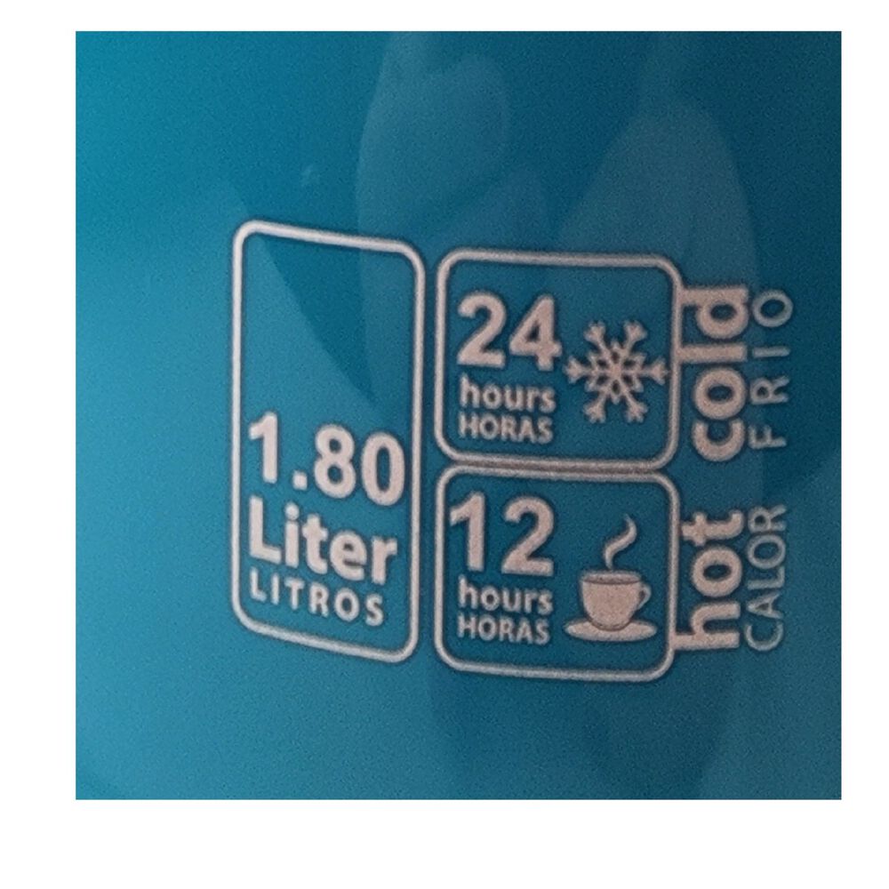 Termo Mega 1.8l Air Pot Manilla Sifon Bebidas Calientes Frias Verde image number 5.0