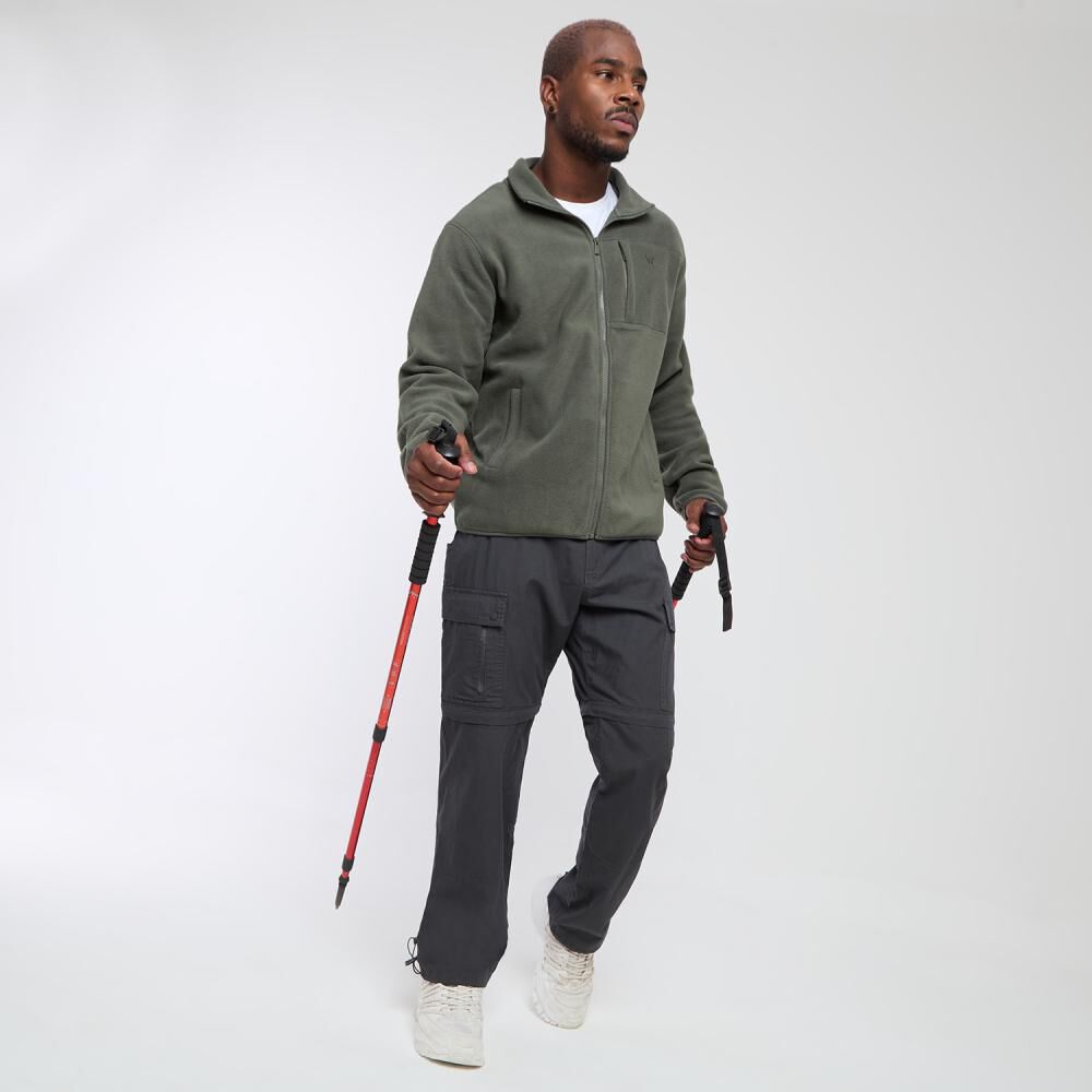 Polerón Deportivo Liso Regular Cuello Alto Hombre Wetland image number 1.0