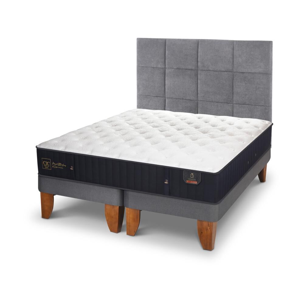 Cama Europea Cic Premium / King / Base Dividida + Respaldo image number 1.0