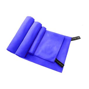 Set 3 Toallas Ba&ntilde;o Viaje Microfibra Secado R&aacute;pido Zafiro
