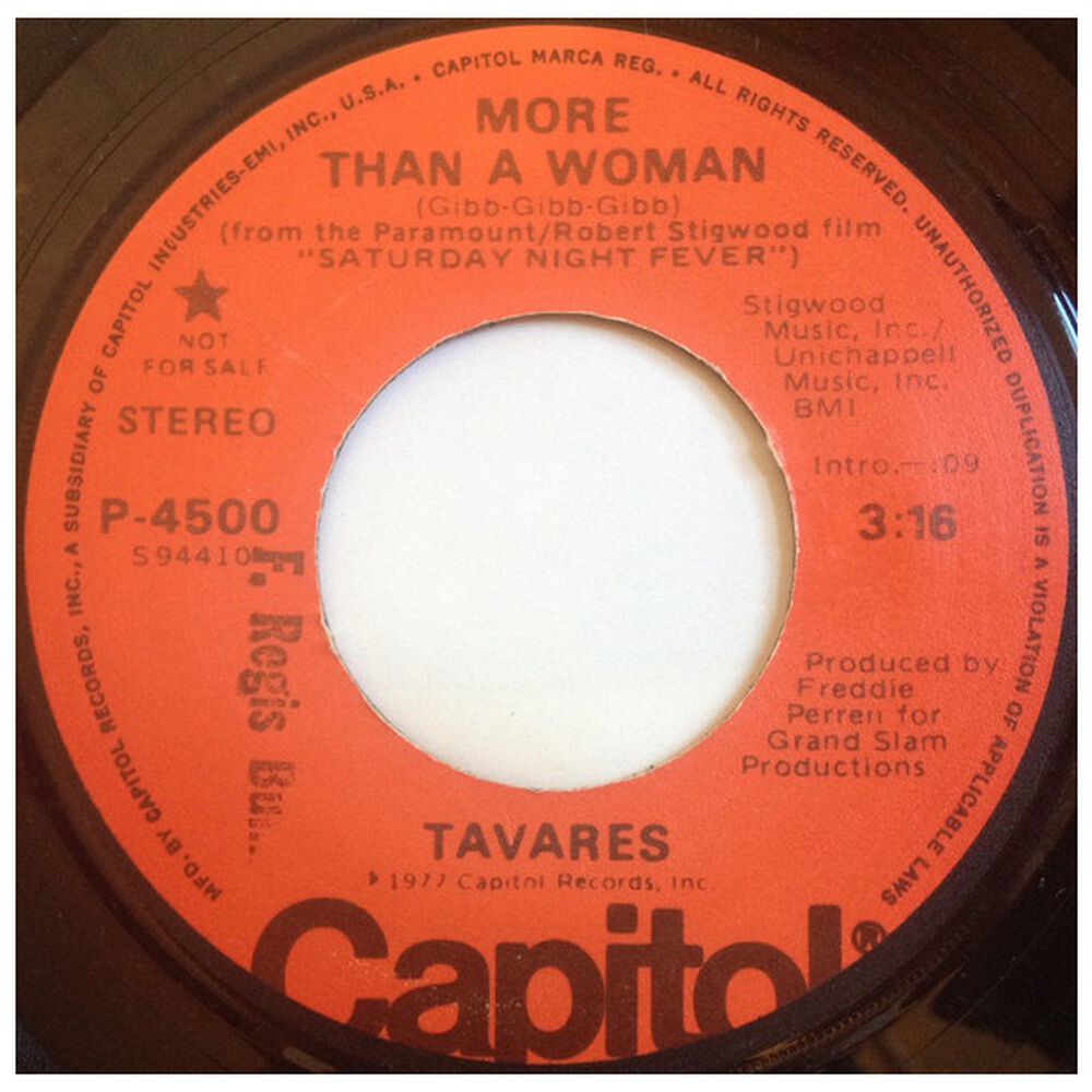 Tavares - More Than A Woman | 7" Single Vinilo Usado image number 1.0