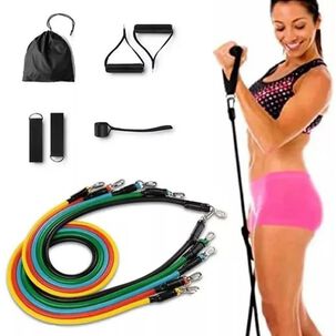 Set Bandas Elásticas Resistencia Para Ejercicios 11 Piezas