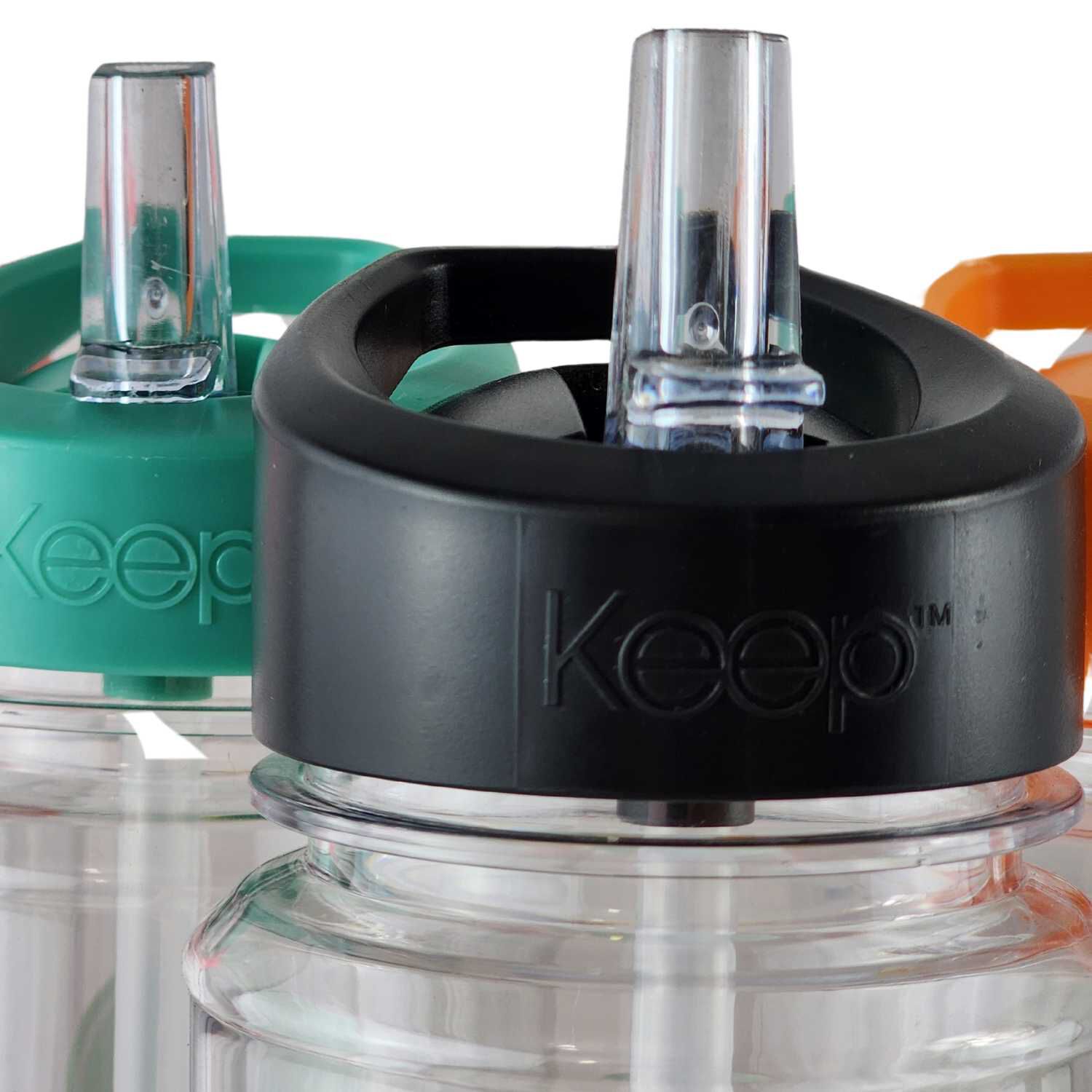Botella Keep Bandas Colores 750ml Agua Bebidas Negro image number 9.0